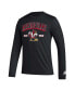 Фото #3 товара Men's Black Louisville Cardinals Mighty Mascot Pregame Long Sleeve T-shirt