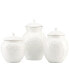 Opal Innocence Carved Set of 3 Kitchen Canisters