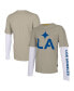 ფოტო #1 პროდუქტის Men's Tan LA Galaxy Status Long Sleeve T-shirt