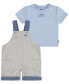 Baby Boys Gingham Shortall and T-shirt Set