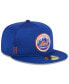 Фото #3 товара Men's Royal New York Mets 2024 Clubhouse 59FIFTY Fitted Hat