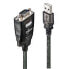 Фото #7 товара Lindy USB RS232 Converter w/ COM Port Retention - Black - 1.1 m - USB Type-A - DB-9 - Male - Male