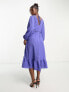 Nobody's Child Ammie midi dress in periwinkle blue