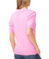 ფოტო #2 პროდუქტის Women's Short Sleeve Collared Polo V-Neck Sweater