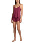 ფოტო #1 პროდუქტის Women's 2-Pc. Lace-Trim Cami Pajamas Set