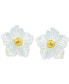 ფოტო #1 პროდუქტის Mother of Pearl Flower Stud Earrings in 18k Gold-Plated Sterling Silver, Created for Macy's