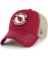 Men's Cardinal, Natural Arizona Cardinals Notch Trucker Clean Up Adjustable Hat