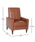 Фото #17 товара Darcy Recliner Chair Mid-Century Modern Tufted Upholstery Ergonomic Push Back Living Room Recliner