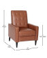 Фото #24 товара Darcy Recliner Chair Mid-Century Modern Tufted Upholstery Ergonomic Push Back Living Room Recliner