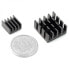 Set of heat sinks 2x with thermoconductive tape - black