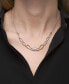 Diamond Chain Link Statement Necklace (1 ct. t.w.) in Sterling Silver & 14k Gold-Plate, 16" + 4" extender, Created for Macy's