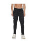 Men's Black Horizontal Striped Casual Joggers