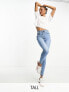 Фото #2 товара Stradivarius Tall super high waist skinny jean in medium blue