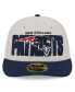 ფოტო #3 პროდუქტის Men's Stone, Navy New England Patriots 2023 NFL Draft Low Profile 59FIFTY Fitted Hat