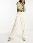 Фото #1 товара ASOS DESIGN structured barrel leg trouser in white