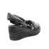 Фото #16 товара A.S.98 Nolie 528078-201 Womens Black Leather Sandals Wedges Shoes