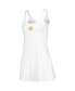 Women's White Clemson Tigers Logo Scoop Neck Dress