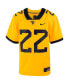 Фото #2 товара Футболка для малышей Nike #22 Золотая футболка игры West Virginia Mountaineers