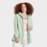 Фото #2 товара Women's Bonded Rain Jacket - All in Motion Fern Green XS