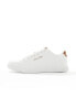 Jack & Jones faux leather trainer in white