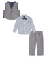 Baby Boys Linen Look Vest Set