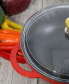 French Enameled Cast Iron 7" Wok with Glass Lid