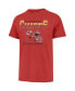 Фото #2 товара Men's Red Distressed Kansas City Chiefs Time Lock Franklin T-shirt
