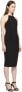 Фото #2 товара Alaxander Wang Bodycon Jersey Crisscross Back Black Dress S
