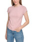 Фото #1 товара Women's Short-Sleeve Side-Ruched Crop Top