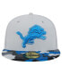Фото #4 товара Men's Gray Detroit Lions Active Camo 59FIFTY Fitted Hat
