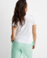 ფოტო #2 პროდუქტის Women's Cotton Blend Short-Sleeve Sleep Tee XS-3X, Created for Macy's