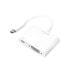 LogiLink 0.14m - 2xUSB-C/VGA - 1920 x 1200 pixels