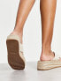 ASOS DESIGN Jazlyn flatform crochet mules in natural