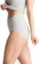 Yummie 259694 Women’s Cotton Seamless Shapewear Brief Heather Grey Size S/M