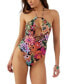 O Neill Swim Reina Tropical Santa Cruz One One-Piece Swimsuit, Multi Colored, S