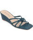 ფოტო #1 პროდუქტის Women's Blayke Knotted Slip On Wedge Sandals