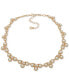 Фото #1 товара Anne Klein gold-Tone Beaded Fancy Collar Necklace, 16" + 3" extender