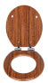 Фото #4 товара WC-Sitz CHESTNUT, MDF, Fix-Clip, WENKO