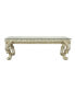 Vatican Dining Table, Champagne Silver Finish