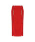 Women's Pencil Skirt with Zipper Design Красный, XLARGE - фото #4