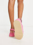 Фото #2 товара Rule London Exclusive Willow cross strap flatforms in pink
