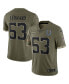 Men's Shaquille Leonard Olive Indianapolis Colts 2022 Salute To Service Limited Jersey