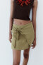 Skort with knot detail