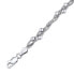 Silver braided leg chain TTT420A