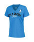 ფოტო #3 პროდუქტის Women's Light Blue Distressed Ross Chastain Key Move V-Neck T-shirt