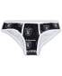 Фото #1 товара Women's Black Las Vegas Raiders Breakthrough Allover Print Knit Panty