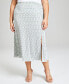 Plus Size Knit Midi Skirt