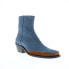 Фото #2 товара Diesel D-Santiago Boot Y02931-PS923-T6072 Mens Blue Casual Dress Boots