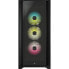 Corsair iCUE 5000X RGB - Midi Tower - PC - Black - ATX - EATX - ITX - Plastic - Steel - Tempered glass - Gaming