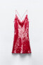 Фото #3 товара Мини-платье с пайетками ZARA